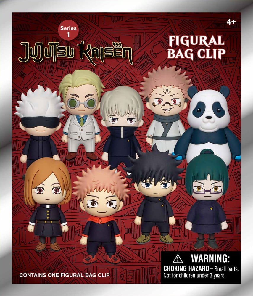 Jujutsu Kaisen 3D Mystery PVC Bag Clips Serie 1