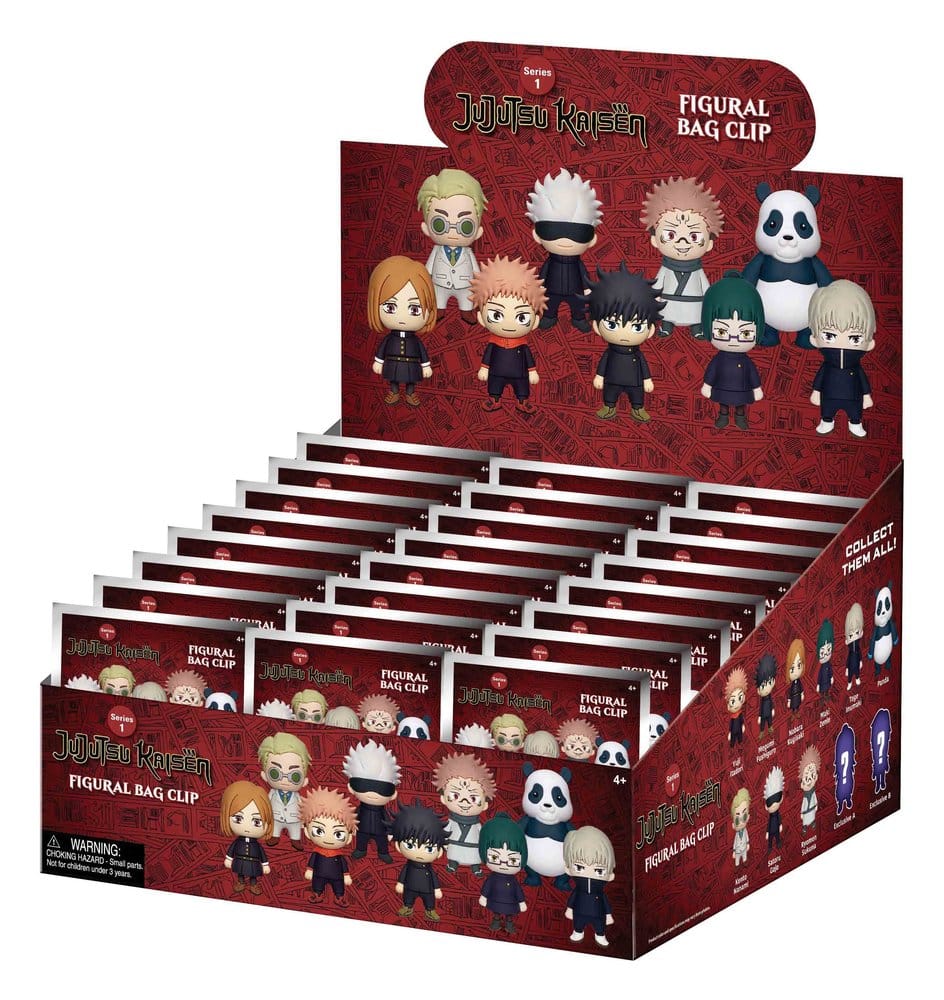 Jujutsu Kaisen 3D Mystery PVC Bag Clips Serie 1