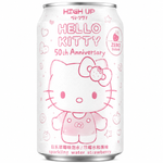 [EAN:4779055882225] Hello Kitty Japanese Ramune Sparkling Water – Strawberry Daifuku Flavour, 330 ml