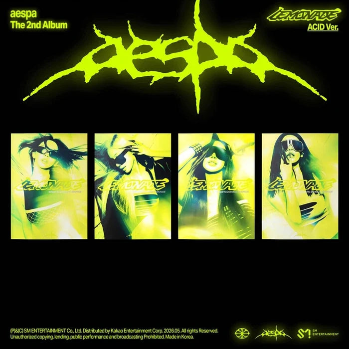 [EAN:8804775469848][IMG:1] AESPA - LEMONADE | 2nd Full Album | ACID Ver. | 2026 CD - Random Ver.