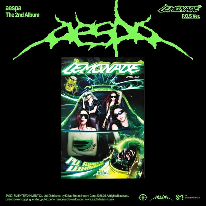 [EAN:8804775469855][IMG:1] AESPA - LEMONADE | 2nd Full Album | P.O.S Ver. | 2026 CD