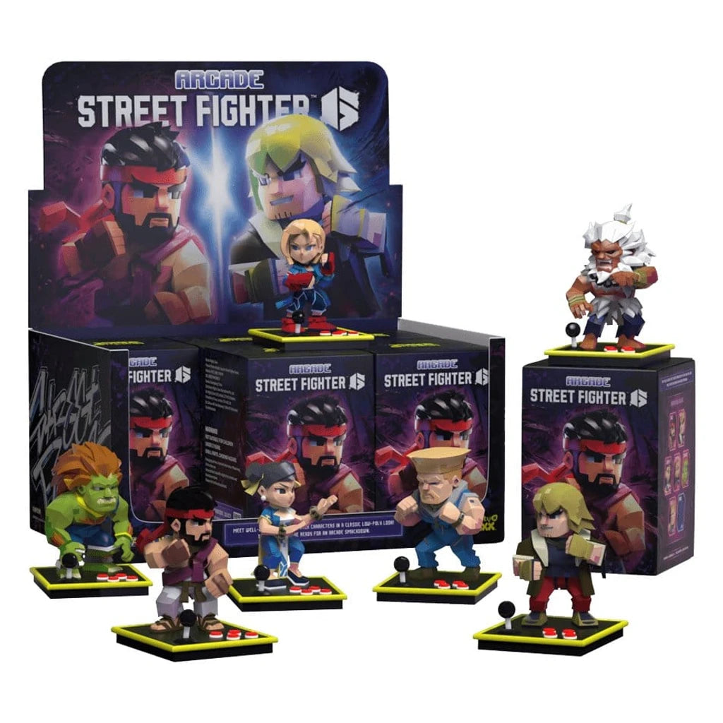 Arcade: Capcom Street Fighter Series 4 inch Vinyl Figure Blind Box Display (6)
