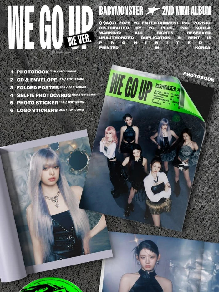 [EAN:8800331139361][IMG:1] BABYMONSTER - WE GO UP | 2nd MINI ALBUM | UP Ver. | 2025 CD