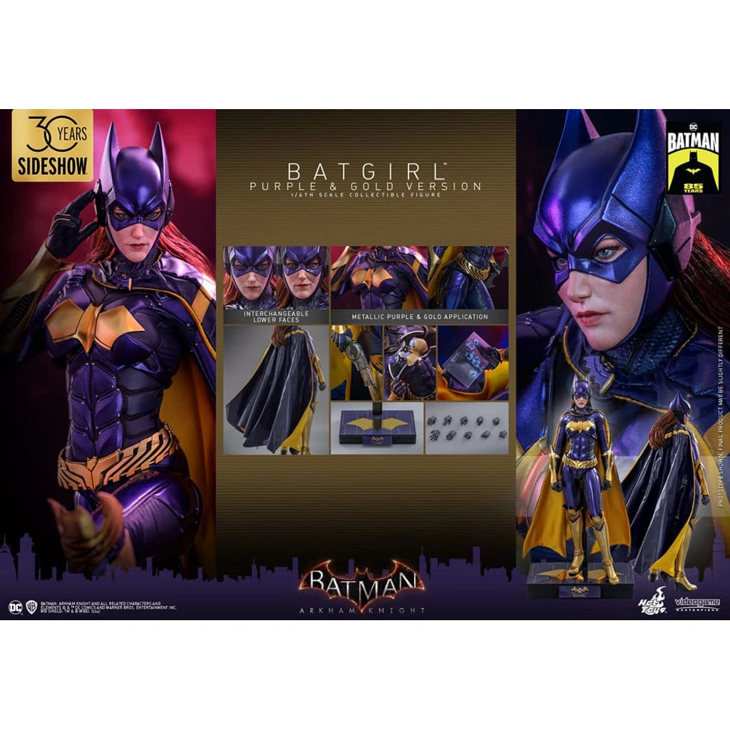 Batman Arkham Knight Videogame Masterpiece Action Figure 1/6 Batgirl (Purple and Gold Version) Exclusive 30 cm