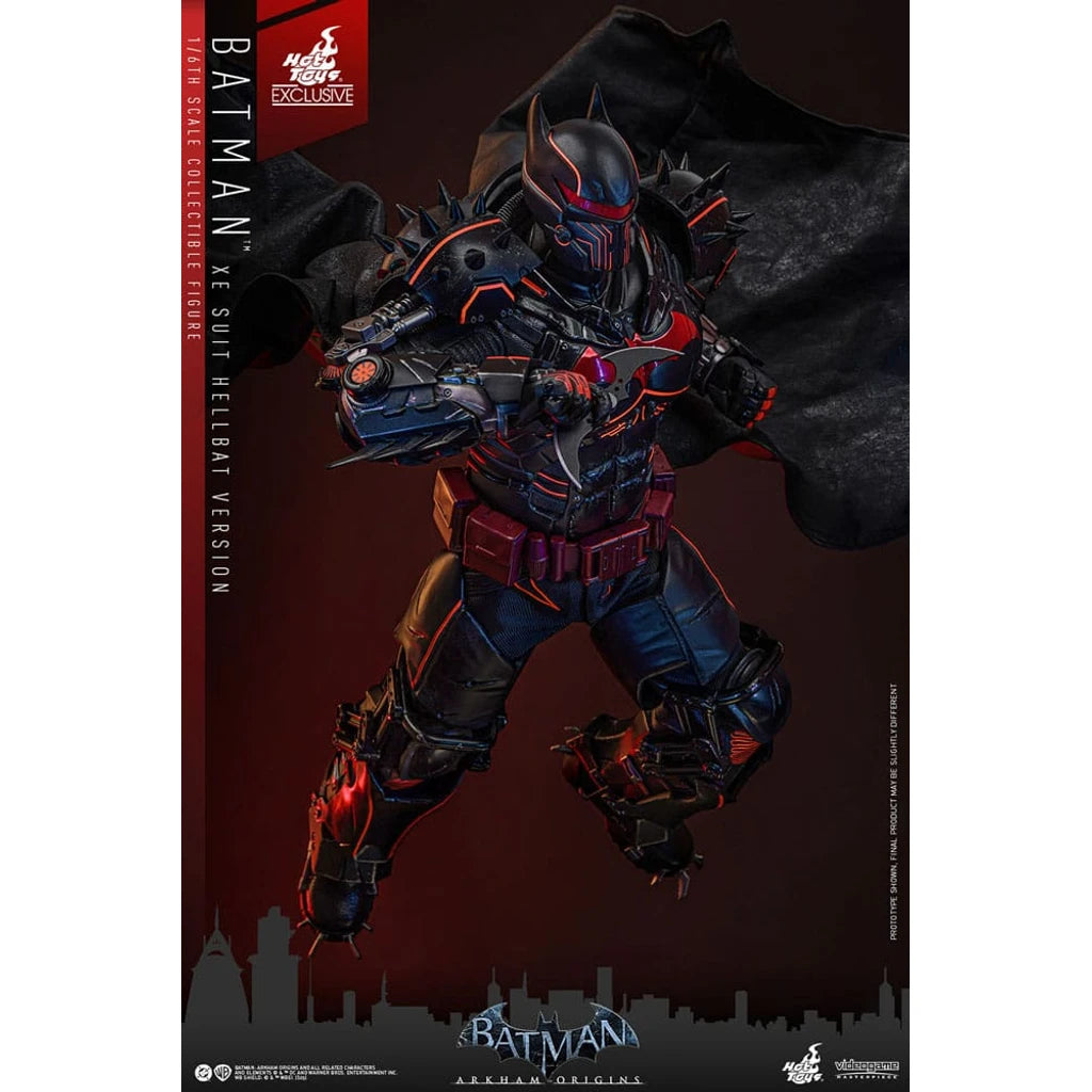 Batman Arkham Origins Videogame Masterpiece Action Figure 1/6 XE Suit Hellbat Version Hot Toys Exclusive 33 cm