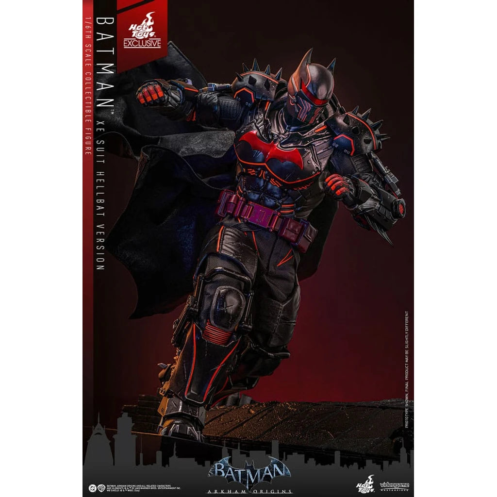 Batman Arkham Origins Videogame Masterpiece Action Figure 1/6 XE Suit Hellbat Version Hot Toys Exclusive 33 cm