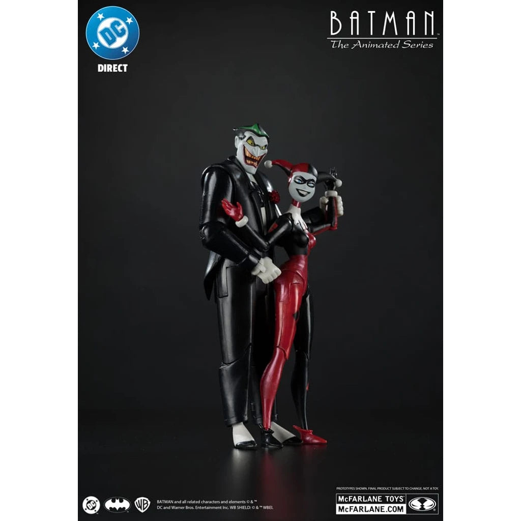 Batman: The Animated Series DC Direct Action Figures Harley Quinn & The Joker (Mad Love) (Gold Label) 18 cm