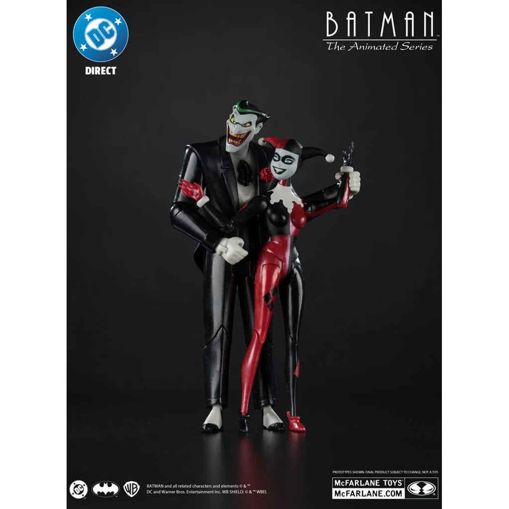 Batman: The Animated Series DC Direct Action Figures Harley Quinn & The Joker (Mad Love) (Gold Label) 18 cm