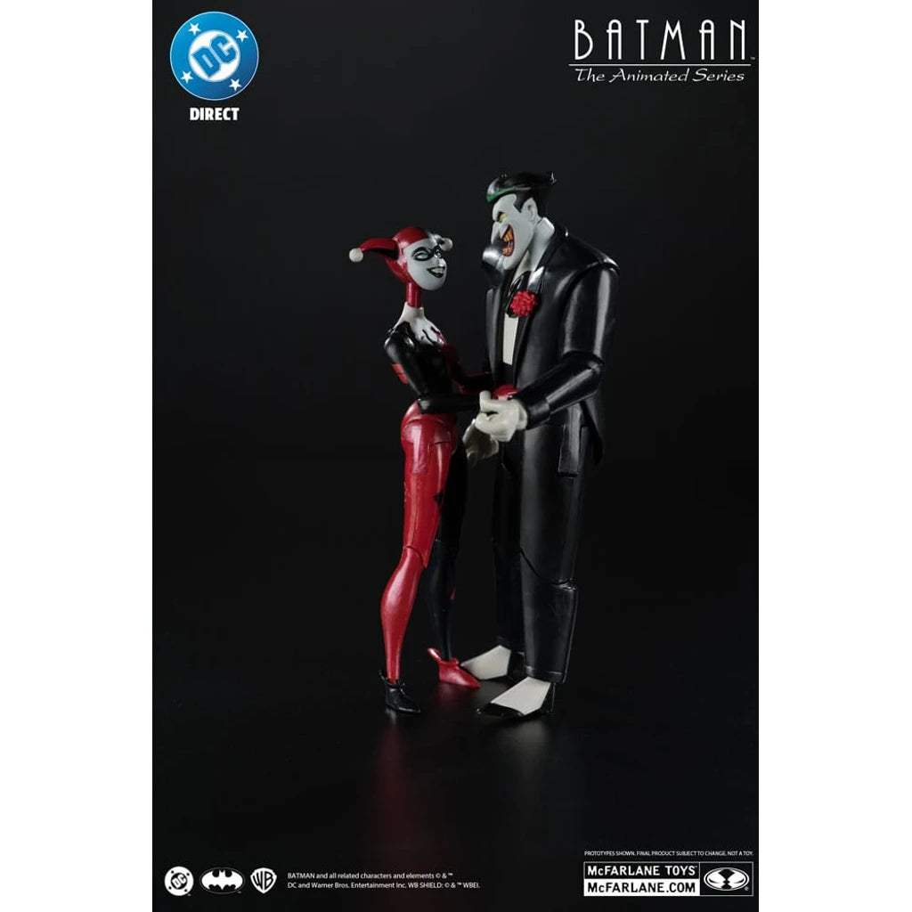 Batman: The Animated Series DC Direct Action Figures Harley Quinn & The Joker (Mad Love) (Gold Label) 18 cm