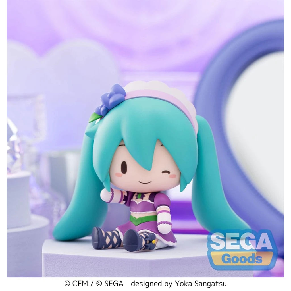Character Vocal Series 01: Hatsune Miku Fuwa Petit Chibi Figure Hatsune Miku x Love and Berry Dress Up and Dance! Sparkly Purple 8 cm