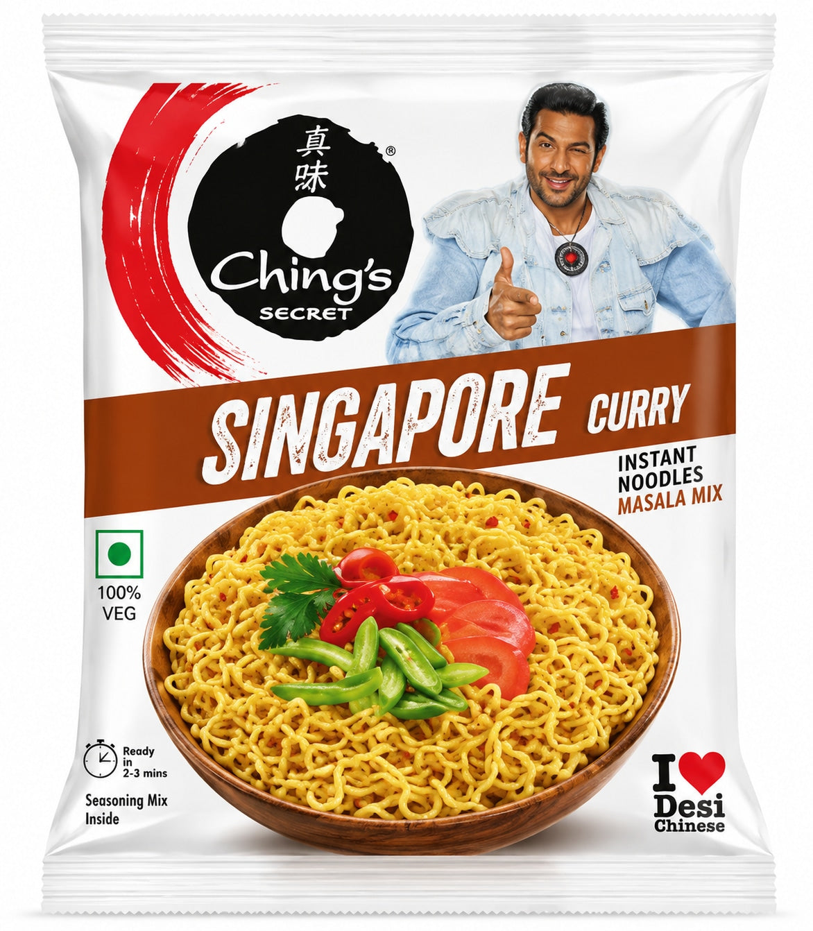 [EAN:8901595963409] CHING’S SECRET Singapore Curry Instant Noodles 60g