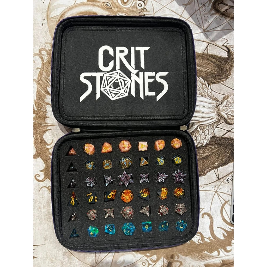 CritStones Dice Case Arcanum Blue