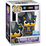 DC's Justice League and Sonic the Hedgehog POP! Movies Vinyl Figures Shadow/Batman 9 cm