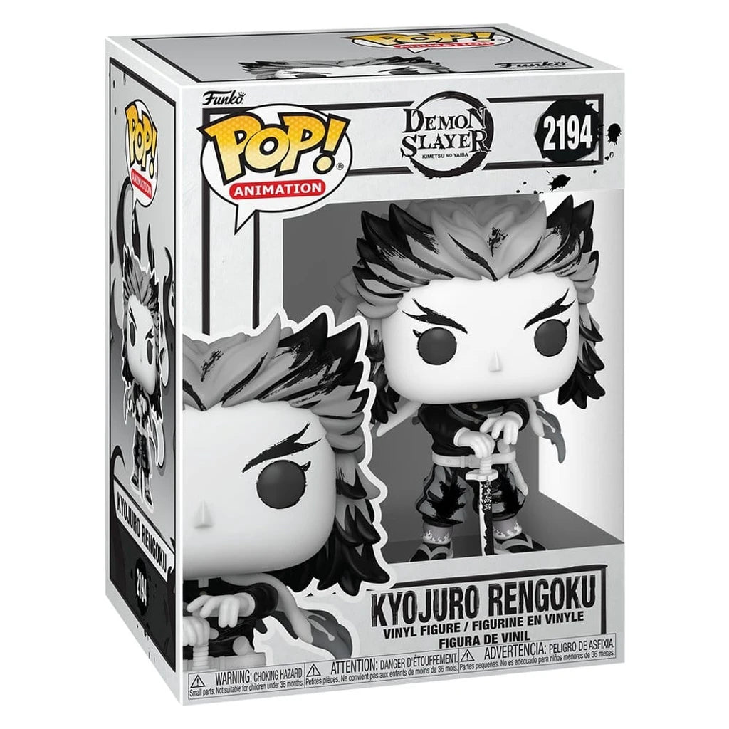 Demon Slayer: Kimetsu no Yaiba POP! Animation Vinyl Figures Rengoku(Sumi-Ink) 9 cm