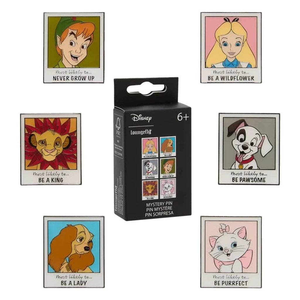 Disney by Loungefly Enamel Pins Blind Box Classics Year Book Display (12)