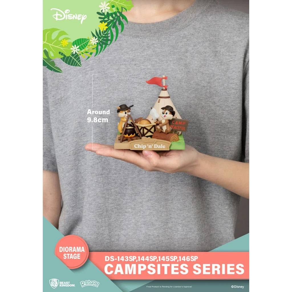 Disney D-Stage Campsite Series PVC Diorama Mini & Pluto Special Edition 10 cm
