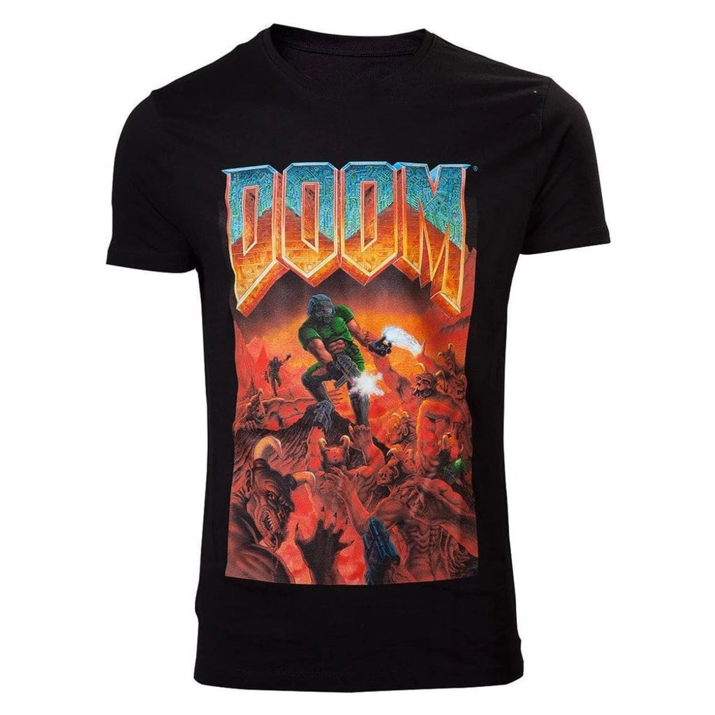 DOOM T-Shirt Classic Boxart Size S