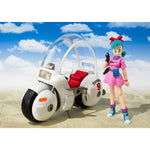 Dragon Ball S.H. Figuarts Vehicle with Figure Bulma's Motorcycle Hoipoi Capsule No. 9 17 cm