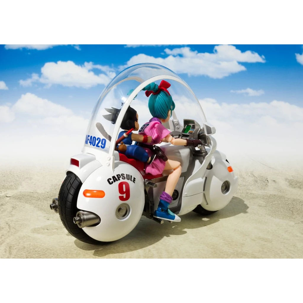 Dragon Ball S.H. Figuarts Vehicle with Figure Bulma's Motorcycle Hoipoi Capsule No. 9 17 cm