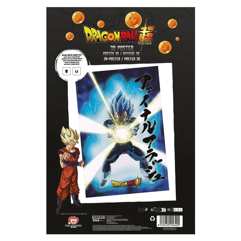 Dragon Ball Super 3D Poster Survival Vegeta 38 x 58 cm