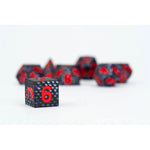 Dragon Storm Sharp Edge Silicone Dice Set Black Dragon Scales (7)