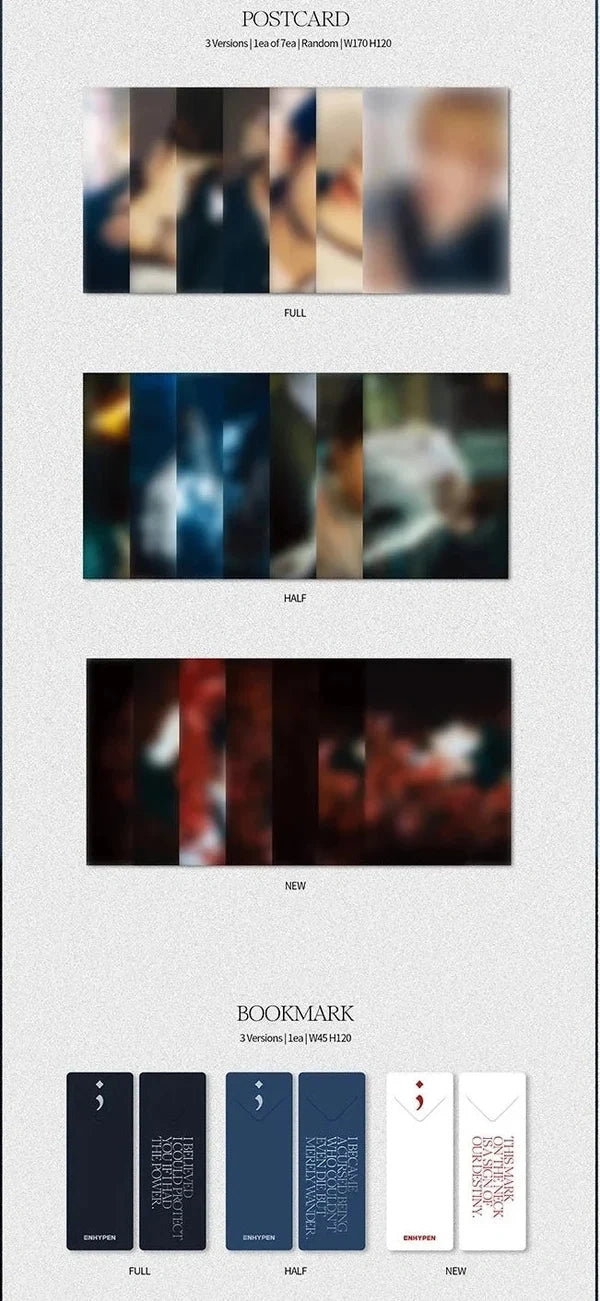 [EAN:8809704425902][IMG:5] ENHYPEN – DARK BLOOD | 4th Mini Album | 2023 CD - Random Ver