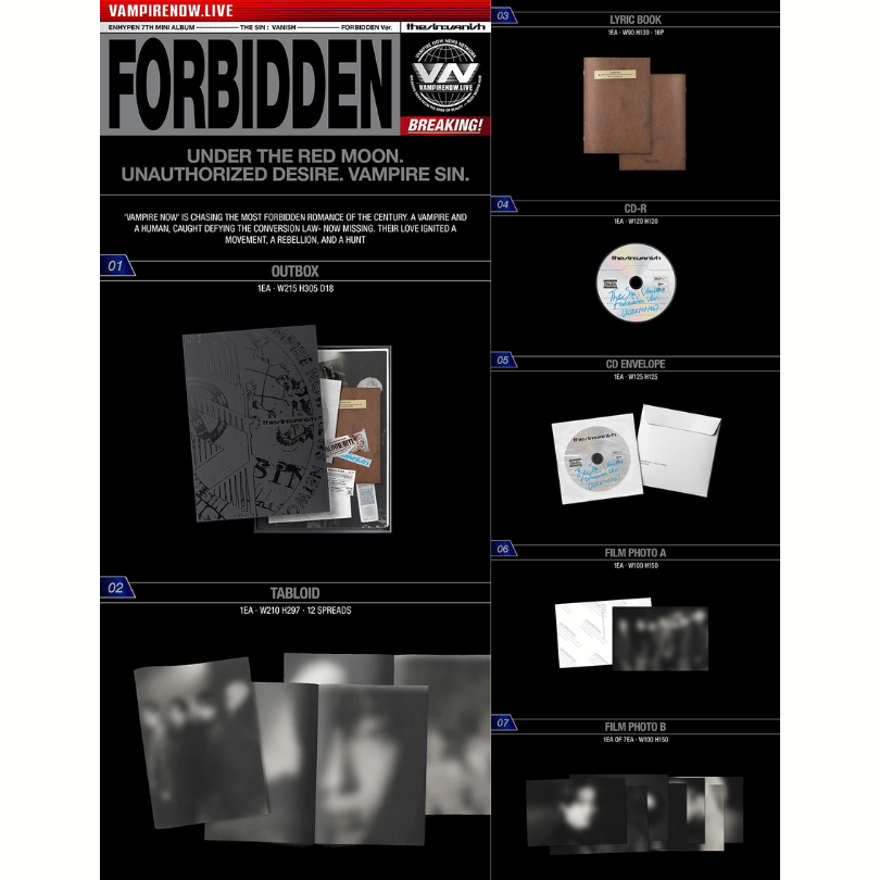 [EAN:8809704434409][IMG:1] ENHYPEN – DESIRE : UNLEASH l 7th Mini Album l 2026 CD - Random Ver.