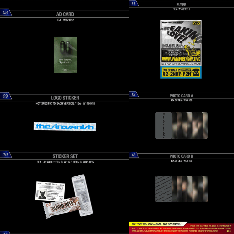 [EAN:8809704434409][IMG:2] ENHYPEN – DESIRE : UNLEASH l 7th Mini Album l 2026 CD - Random Ver.