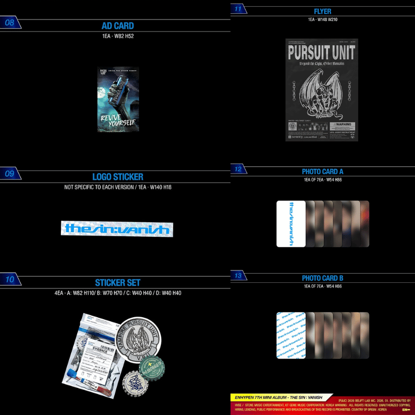 [EAN:8809704434409][IMG:6] ENHYPEN – DESIRE : UNLEASH l 7th Mini Album l 2026 CD - Random Ver.