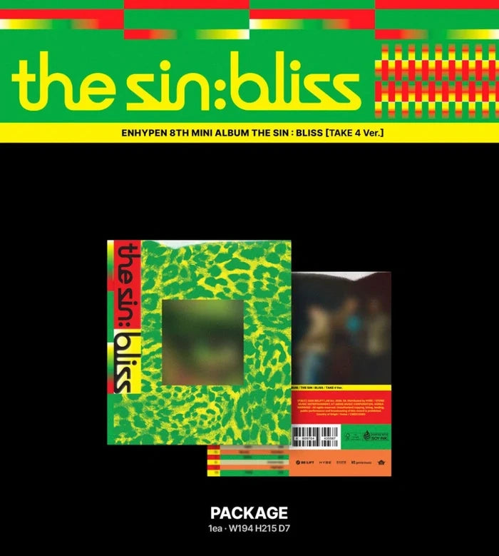 [EAN:0823375216995][IMG:1] ENHYPEN - THE SIN : BLISS | 8th Mini Album | TAKE 1 Ver. / TAKE 2 Ver. / TAKE 3 Ver. /  TAKE 4 Ver. | 2026 CD - Take 4 Ver.