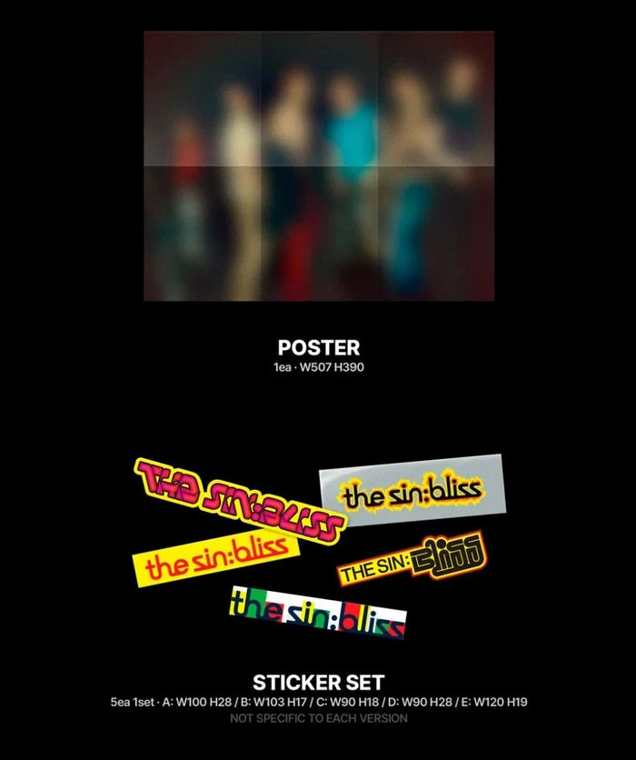 [EAN:0823375216995][IMG:3] ENHYPEN - THE SIN : BLISS | 8th Mini Album | TAKE 1 Ver. / TAKE 2 Ver. / TAKE 3 Ver. /  TAKE 4 Ver. | 2026 CD - Take 4 Ver.