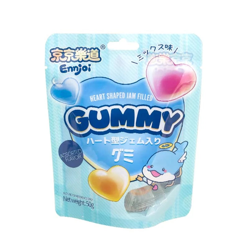 [EAN:6976613321266] ENNJOI Heart shaped jam filled gummy, 50g