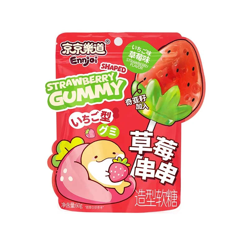 [EAN:6976613321129] ENNJOI Strawberry flavor & shaped gummy, 60g