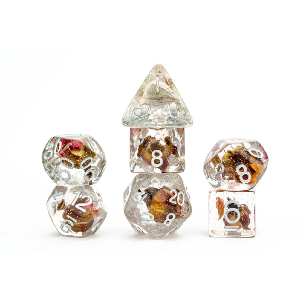 FanRoll  Dice Set Rose (7)
