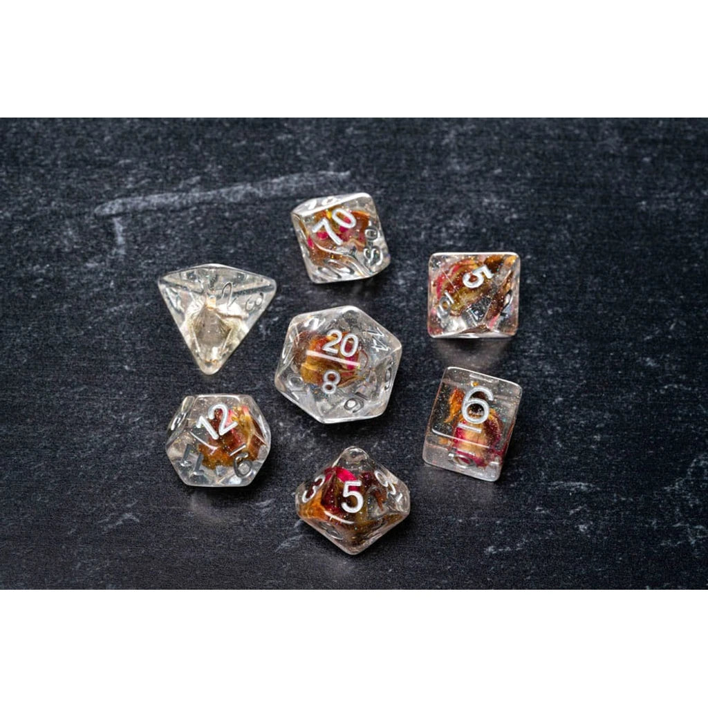 FanRoll  Dice Set Rose (7)