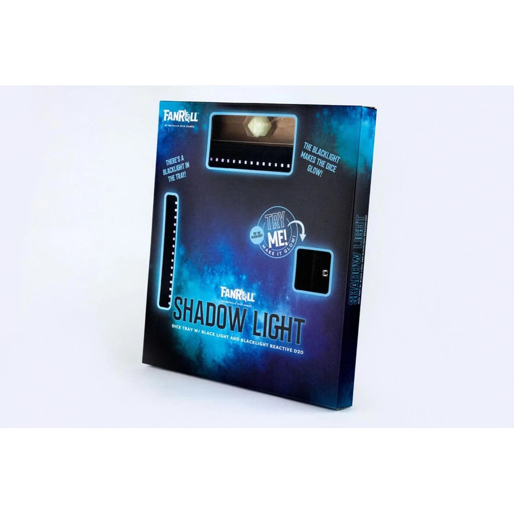FanRoll Shadowlight Folding Blacklight Dice Tray Black