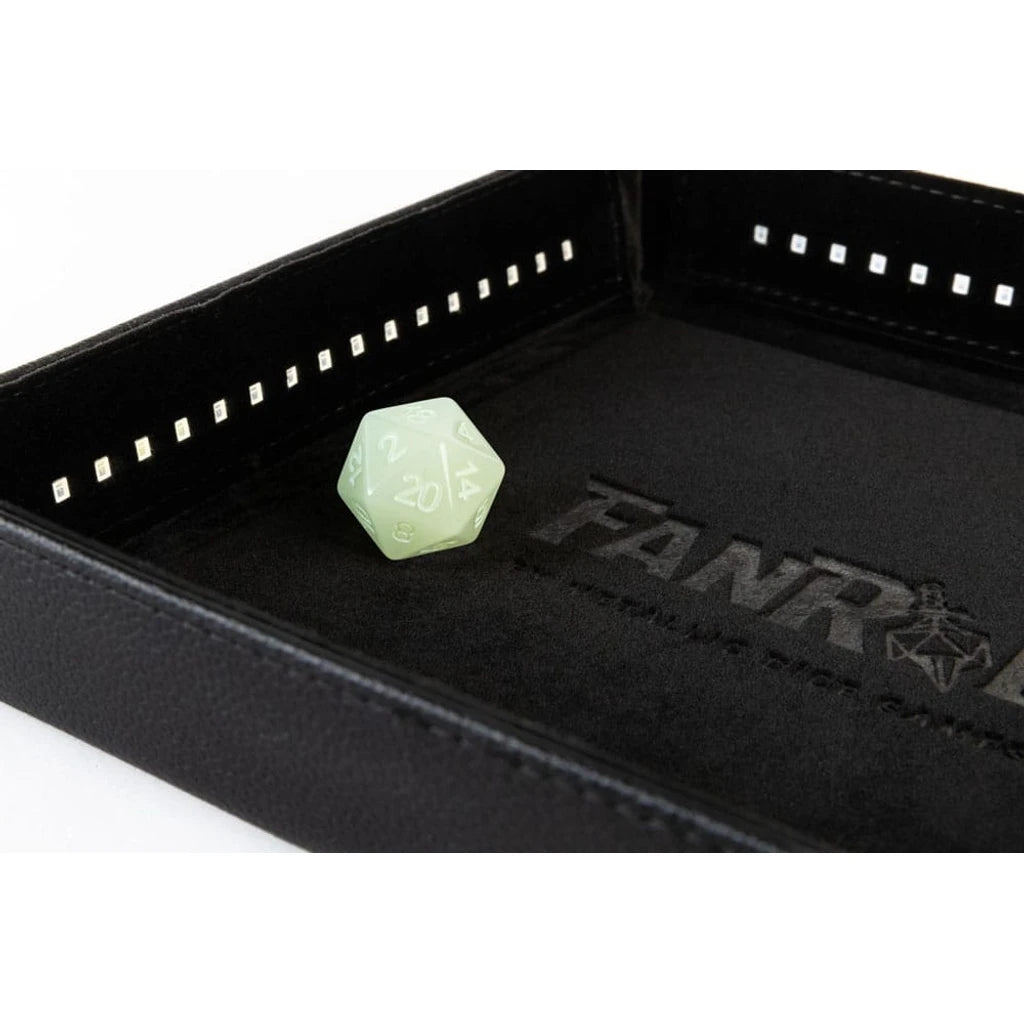 FanRoll Shadowlight Folding Blacklight Dice Tray Black