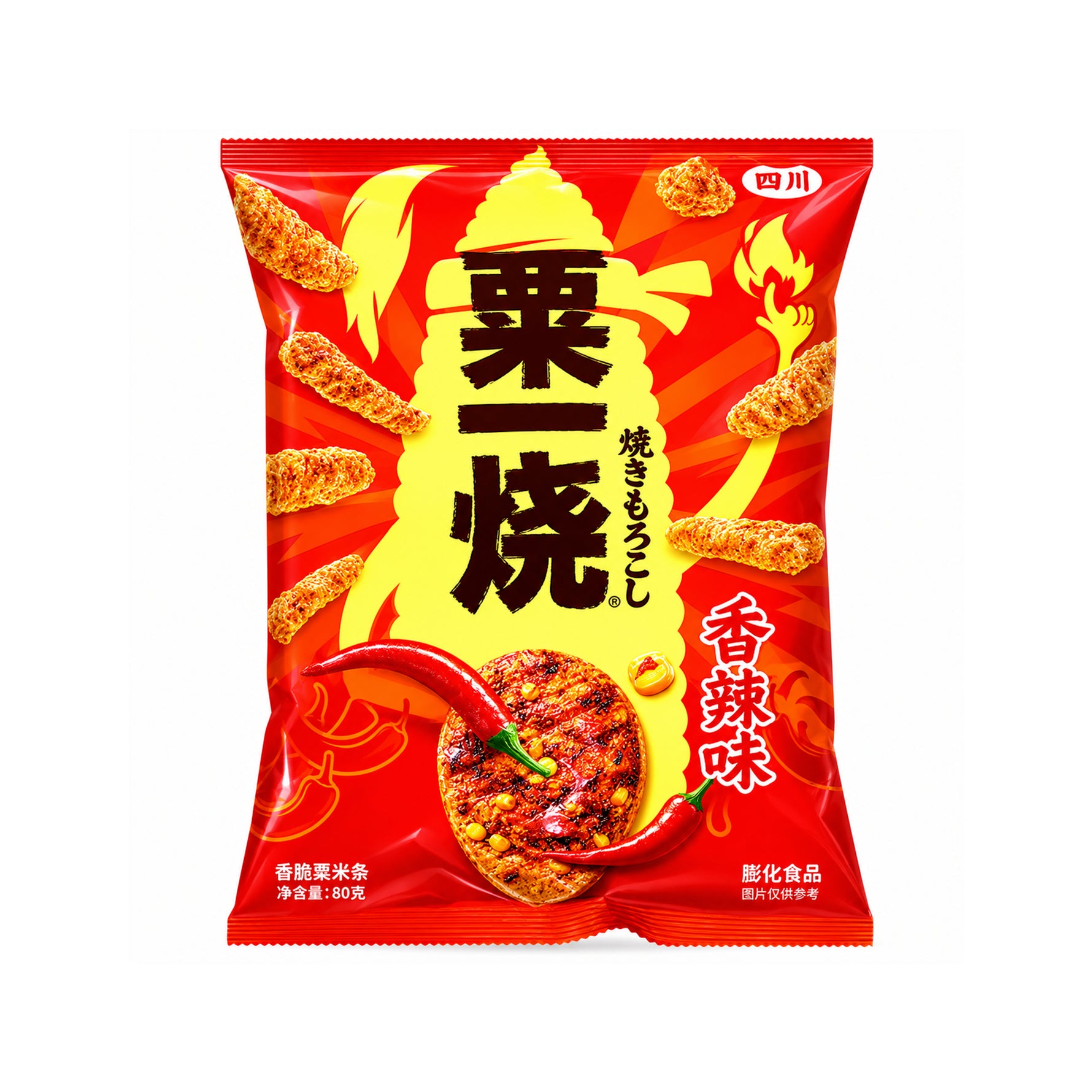 [EAN:6932430201426] FOUR SEAS Grill A Corn - Spicy Flavour, 80g