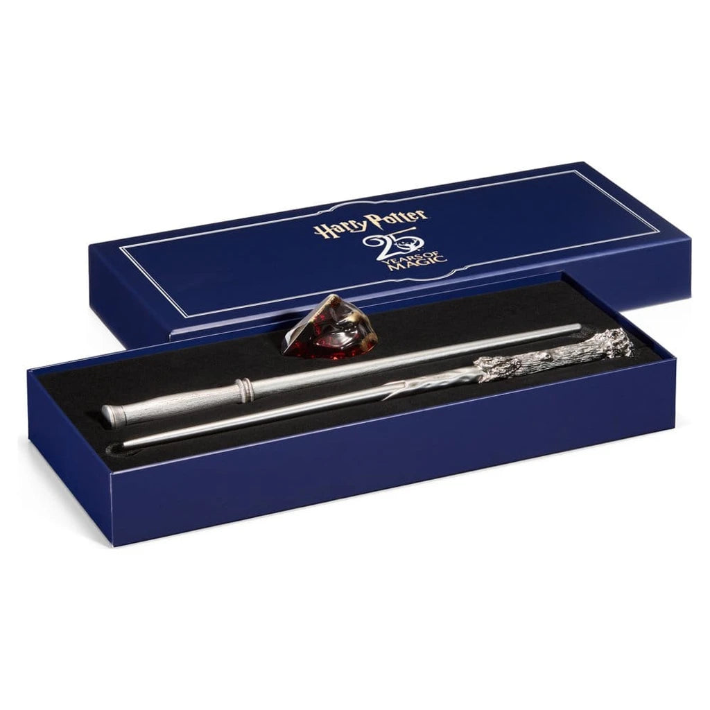 Harry Potter Celebration Wand Harry Potter 25th Anniversary Wands and Sorcerer's Stone Set