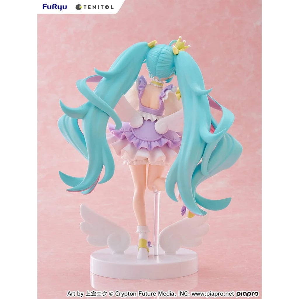 Hatsune Miku Tenitol PVC Statue Hatsune Miku Yumekawa Princess Lavender Ver. 21 cm