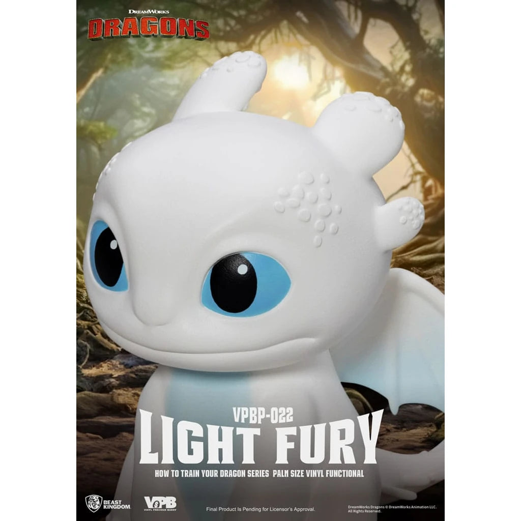 How To Train Your Dragon Piggy Vinyl Bank Light Fury 12 cm