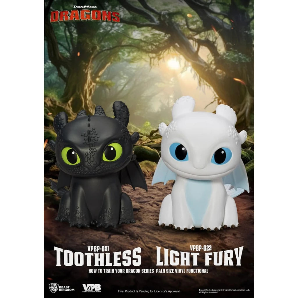 How To Train Your Dragon Piggy Vinyl Bank Light Fury 12 cm