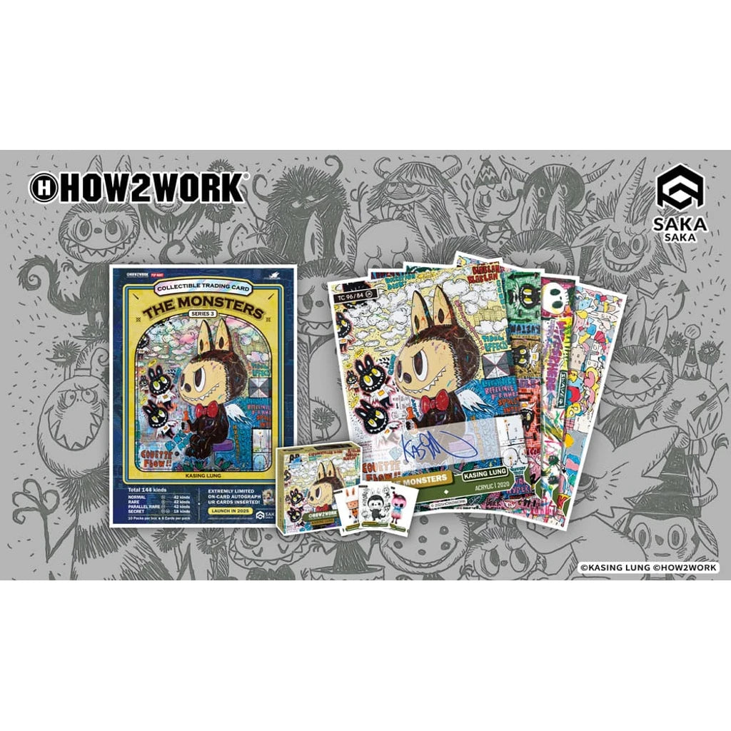 How2work Labubu Collectible Chrome Trading Cards The Monsters Series 3 (10)