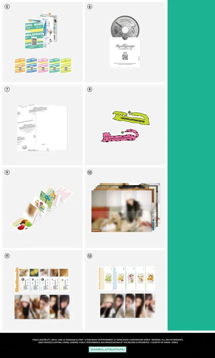 [EAN:8809704435093][IMG:3] ILLIT – MAMIHLAPINATAPAI l 4th Mini Album l PAW PAW Ver. l 2026 CD - Random Ver.