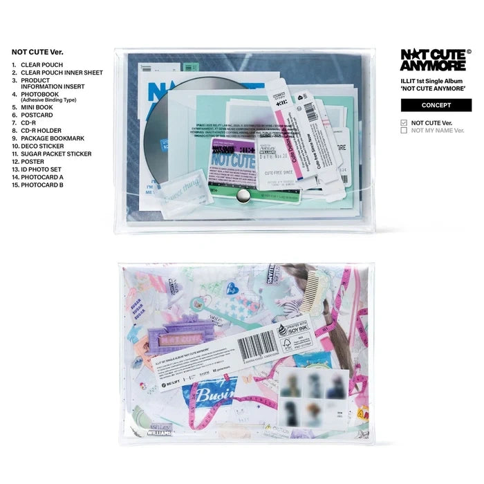 [EAN:8809704434157][IMG:2] ILLIT – NOT CUTE ANYMORE | 1st Single Album | 2025 CD - Random Ver.