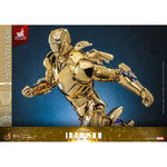 Iron Man Movie Masterpiece Diecast Action Figure 1/6 Iron Man Mark III (Gold Color Version) Hot Toys Exclusive 33 cm