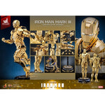 Iron Man Movie Masterpiece Diecast Action Figure 1/6 Iron Man Mark III (Gold Color Version) Hot Toys Exclusive 33 cm