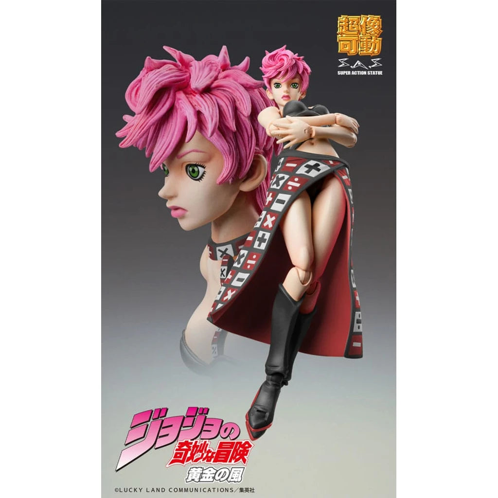 JoJo's Bizarre Adventure Part 5 Super Action Action Figure Chozokado Trish Una Black Ver. 15 cm