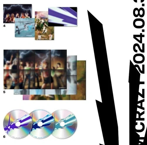 [EAN:8800250624924][IMG:5] LE SSERAFIM – CRAZY | 4th Mini Album | 2024 CD - Random Ver.