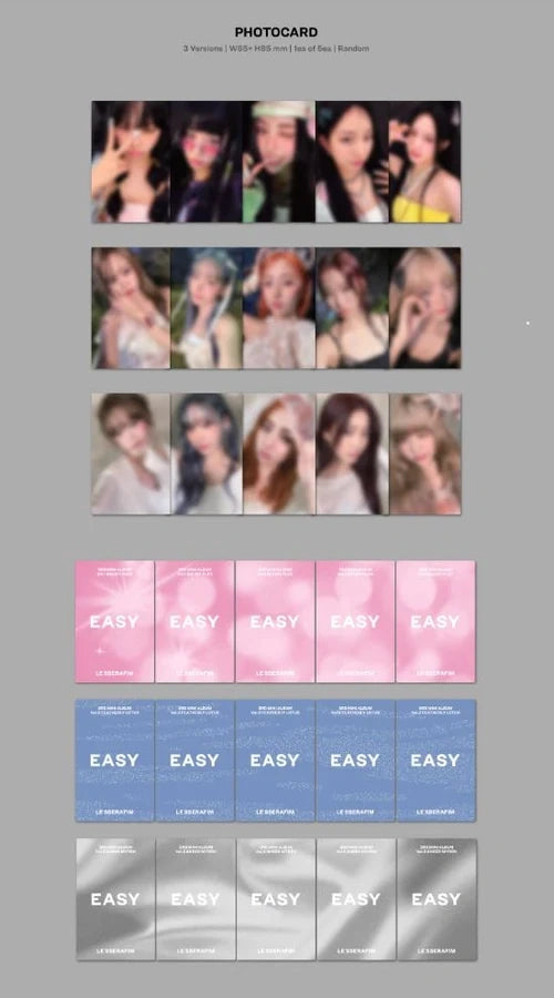 [EAN:8809973501161][IMG:7] LE SSERAFIM – EASY | 3rd Mini Album | 2024 CD - Random Ver.